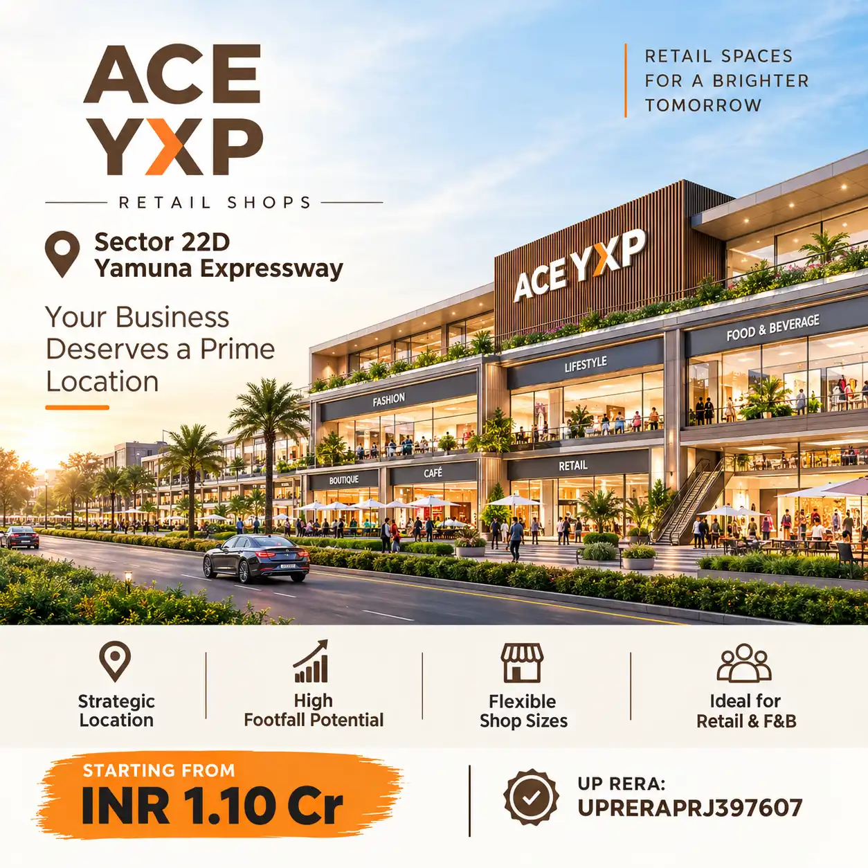 ACE YXP Pre-Leased Shops – Premium Commercial Property on Yamuna Expressway